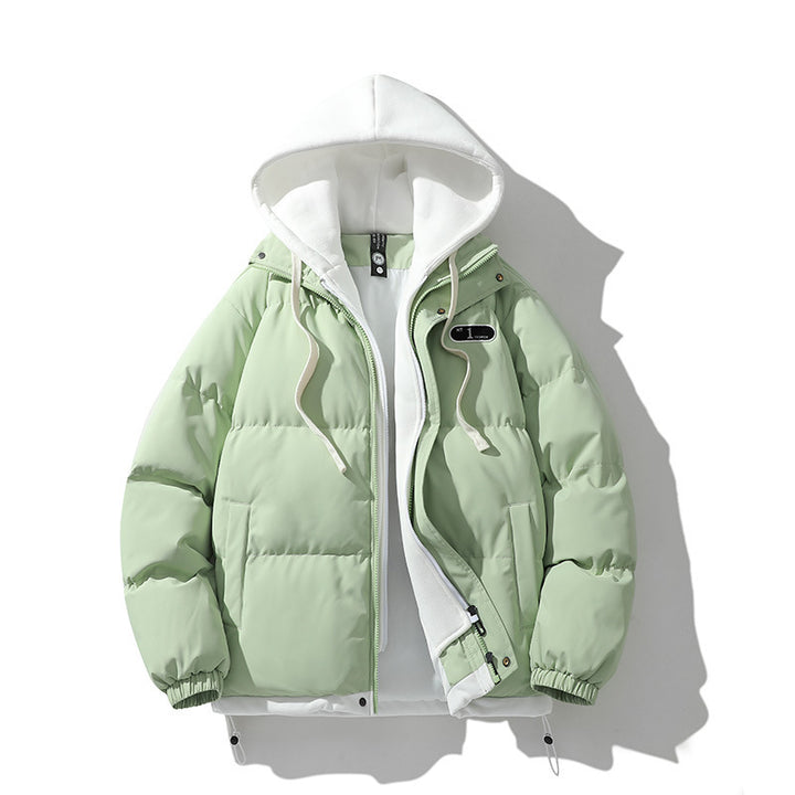 Warm padded jacket for women with removable hood and wind protection Lune London