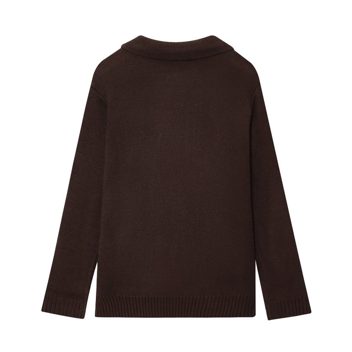 Elegant women's cardigan with double row of buttons and practical pockets Lune London
