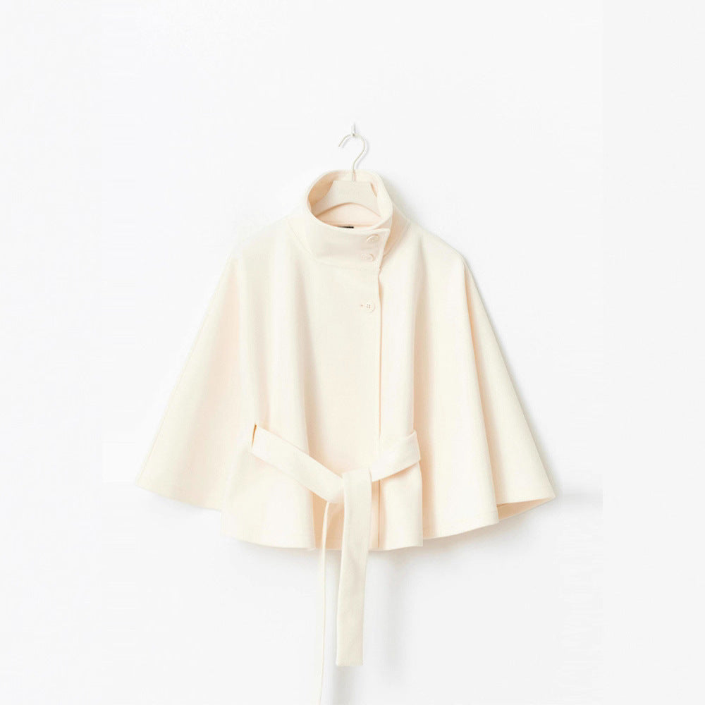 Relaxed hooded jacket for women with tie belt Lune London