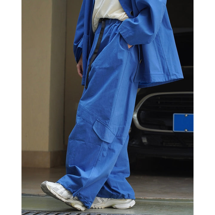 Women Extra Wide Utility Cargo Culotte in Balloon Cut with Large Flap Pockets Amarae