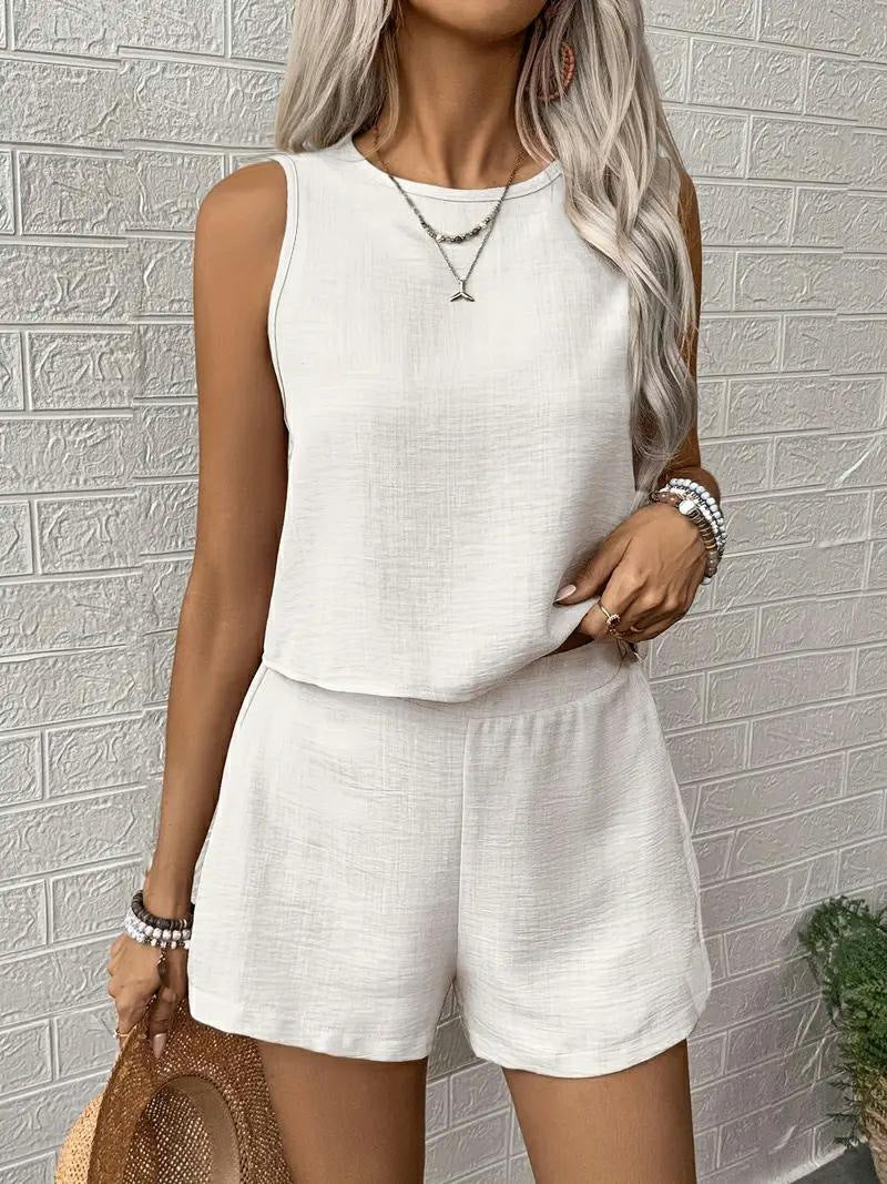 Ladies Casual Jumpsuit Crochet Back Lune London