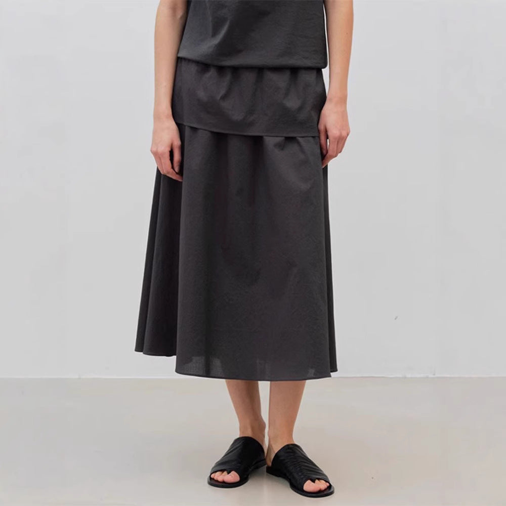 Jupe maxi élégante pour femme avec coupe fluide et taille élastique Chic & Stil
