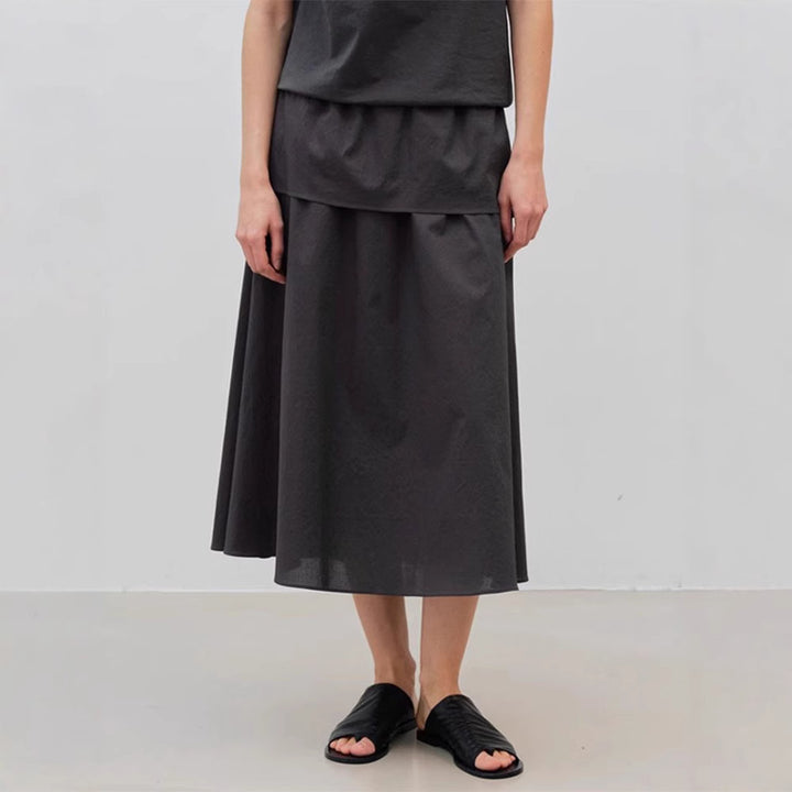 Jupe maxi élégante pour femme avec coupe fluide et taille élastique Chic & Stil