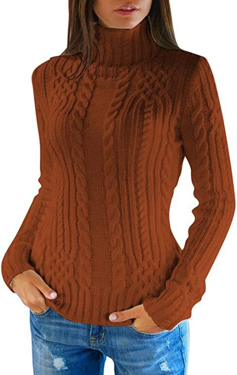 Knitted sweater for women with an elegant cable pattern Lune London