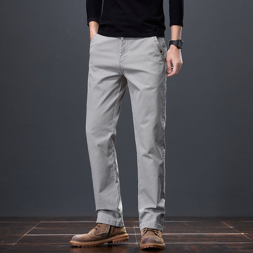 Comfortable chino pants for men with elastic waistband and practical pockets Amarae