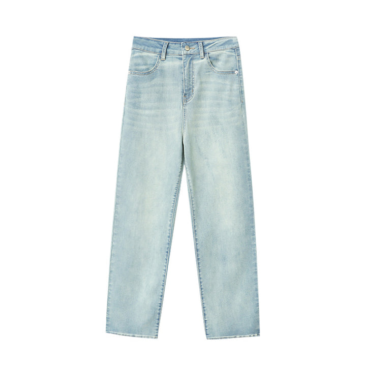 Ladies High-waisted Jeans with Wide Leg Chic & Stil