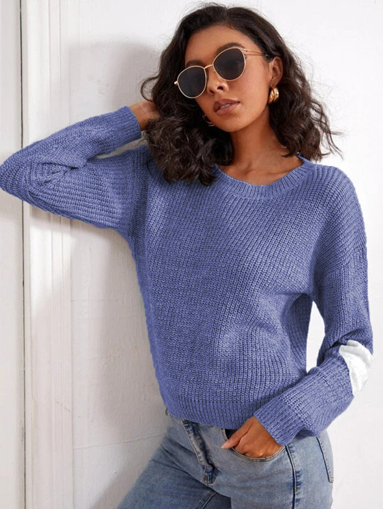 Chunky knit sweater for women with trendy sleeve detail Lune London