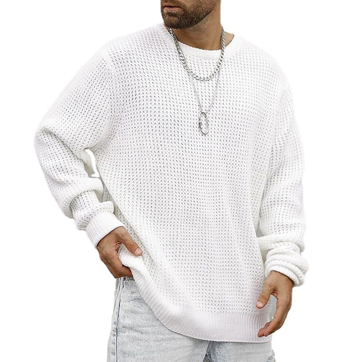 Chunky knit pullover for men with textured pattern and relaxed fit Lune London