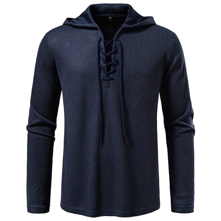 Men's hoodie with innovative lacing and structured design Lune London