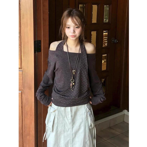 Women's long sleeve top with stylish cut-out detail Chic & Stil