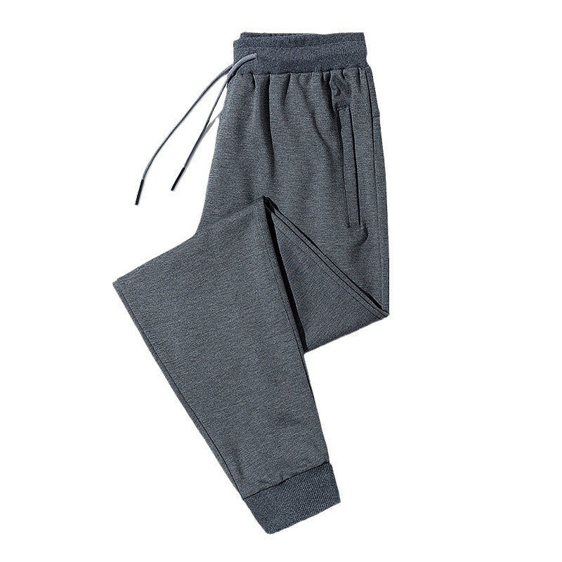 Men's fleece jogging pants with drawstring, zippered pockets, and elastic cuffs Amarae