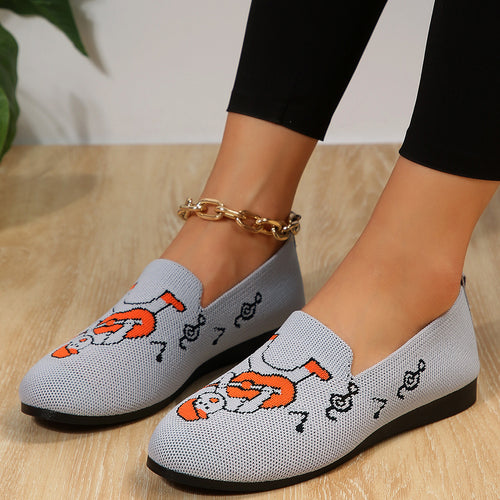 Casual women's sneakers with creative pattern and non-slip sole Amarae