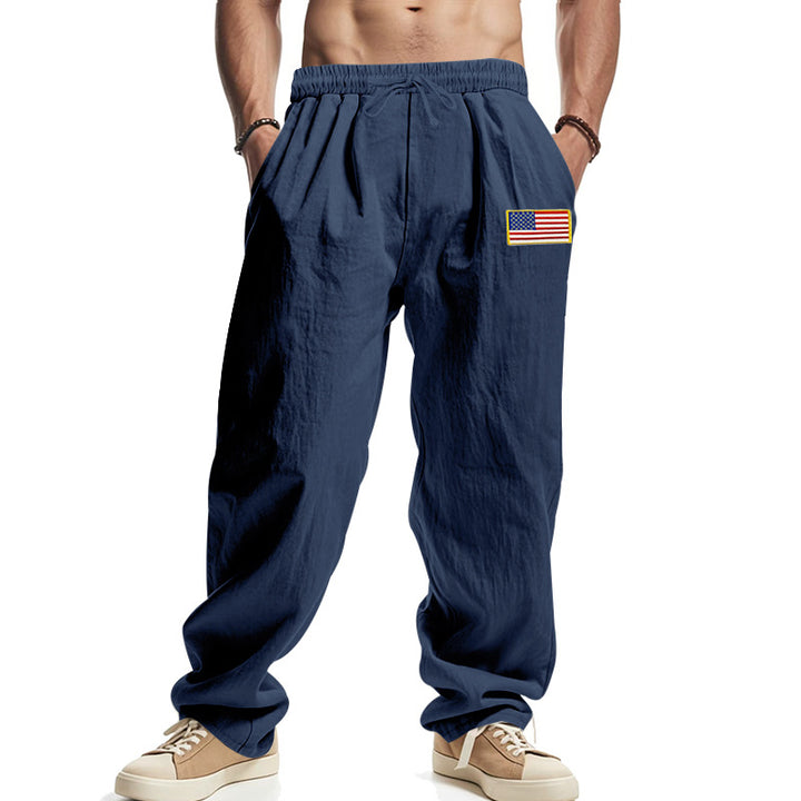 Casual cargo pants for men with adjustable waist and practical side pockets Lune London