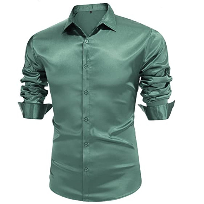 Men's Elegant Chic Satin Shirt