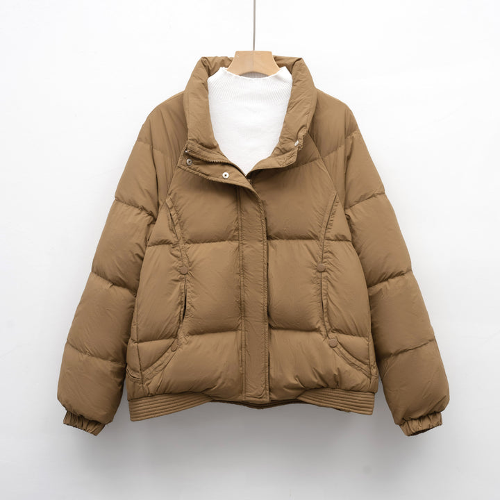 Ladies Thief Down Jacket with modern collar and practical pockets Amarae