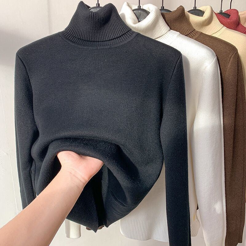 Cozy turtleneck sweater for ladies in fine knit Lune London