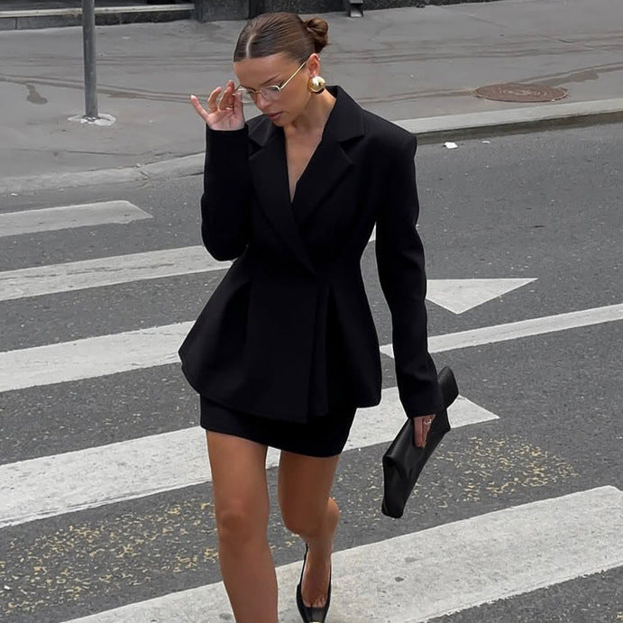 Women's coat-dress with structured and fitted cut Lune London