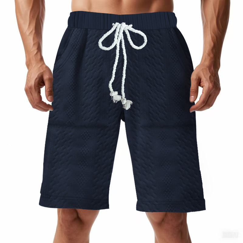 Shorts de bain sportifs pour hommes avec taille élastique et cordon de serrage Lune London
