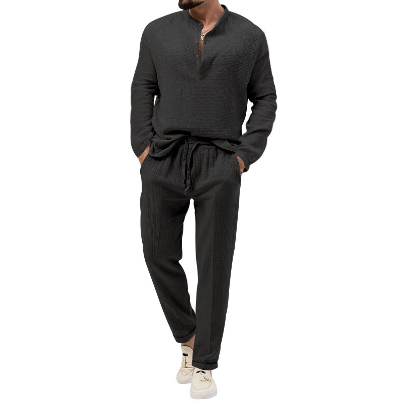 Men's loungewear set with breathable top and comfortable capri pants Lune London