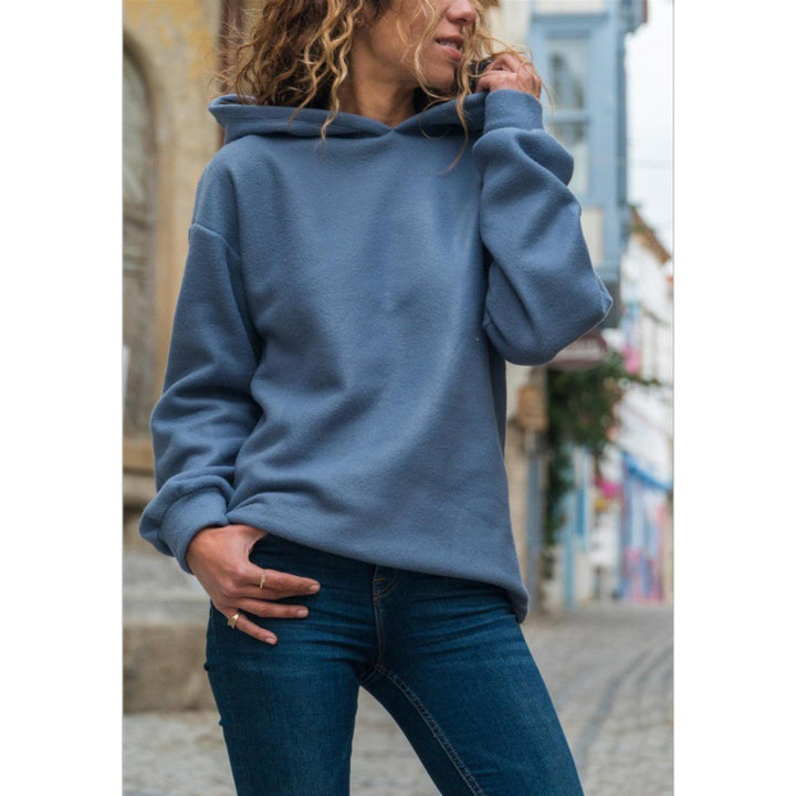 Sweat à capuche surdimensionné pour femmes en polaire douce Chic & Stil