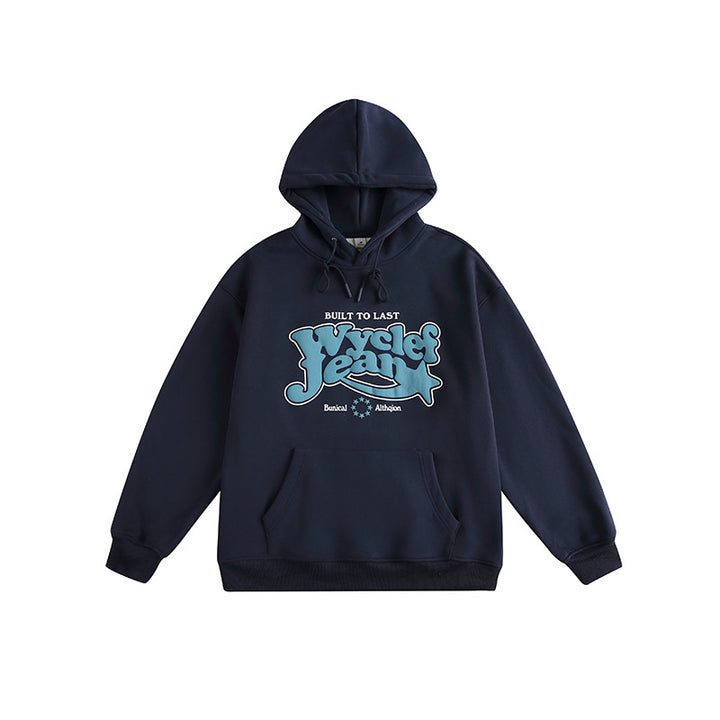 Unisex Oversize Hoodie with Vintage Logo Print and Kangaroo Pocket Amarae