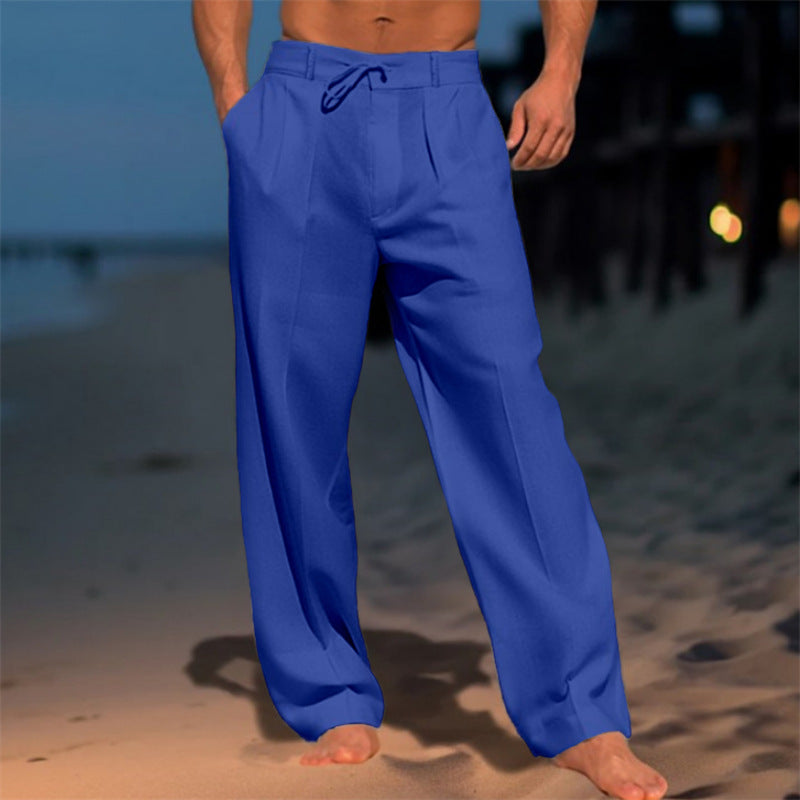Elegant casual pants for men with a relaxed fit and adjustable waist Lune London