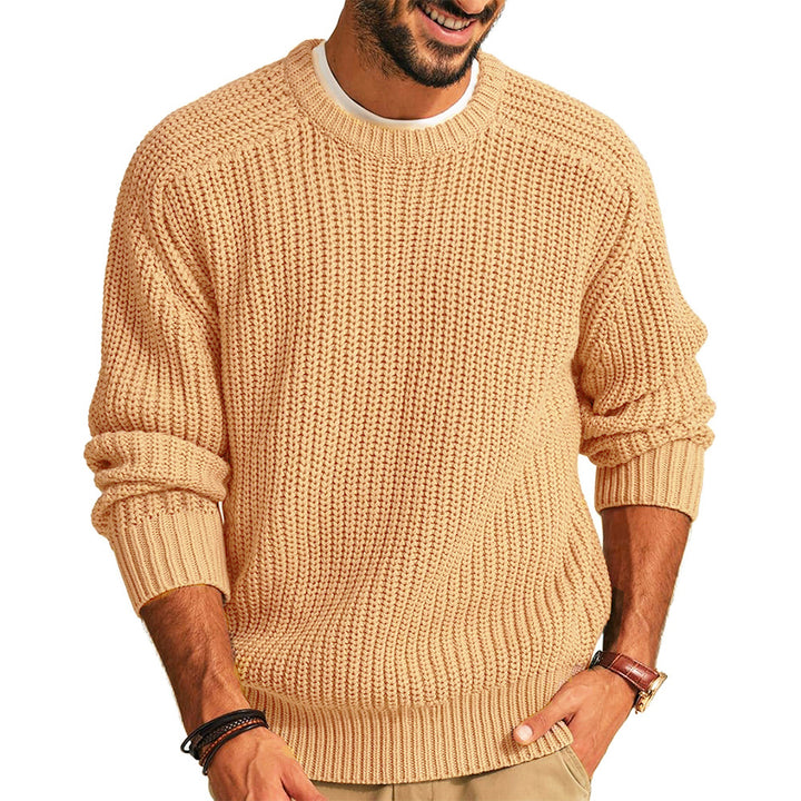 Casual chunky knit pullover for men with raglan sleeves Lune London