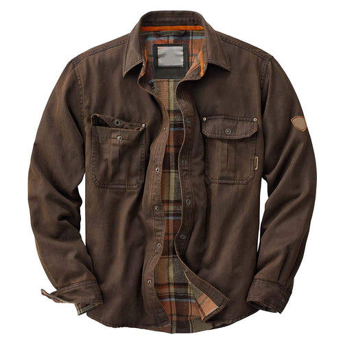 Functional flannel shirt for men with a practical pocket layout and an attractive checkered design Amarae