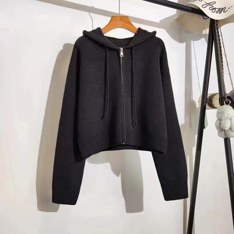 Sweat à capuche femme avec fermeture éclair et coupe décontractée Chic & Stil