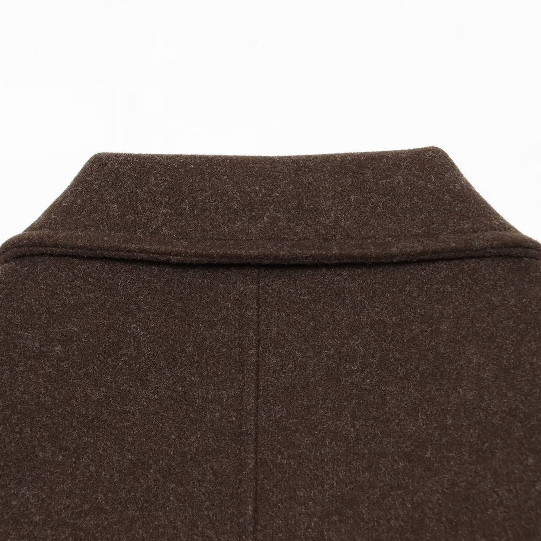 Ladies short jacket made of wool blend with zipper, flap pockets and elastic hem Amarae