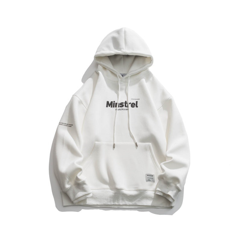Unisex Oversize Hoodie with minimal logo print, fleece inner lining and kangaroo pocket Amarae
