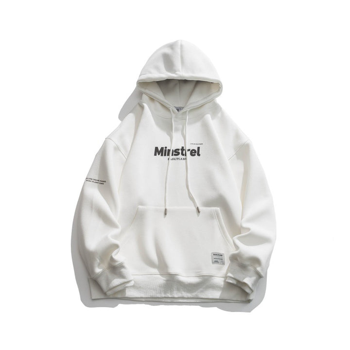 Unisex Oversize Hoodie with minimal logo print, fleece inner lining and kangaroo pocket Amarae