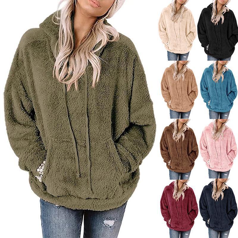 Women's Plush Fleece Pullover Hoodie Lune London