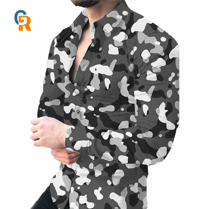 Shirt for men with a striking animal pattern Amarae