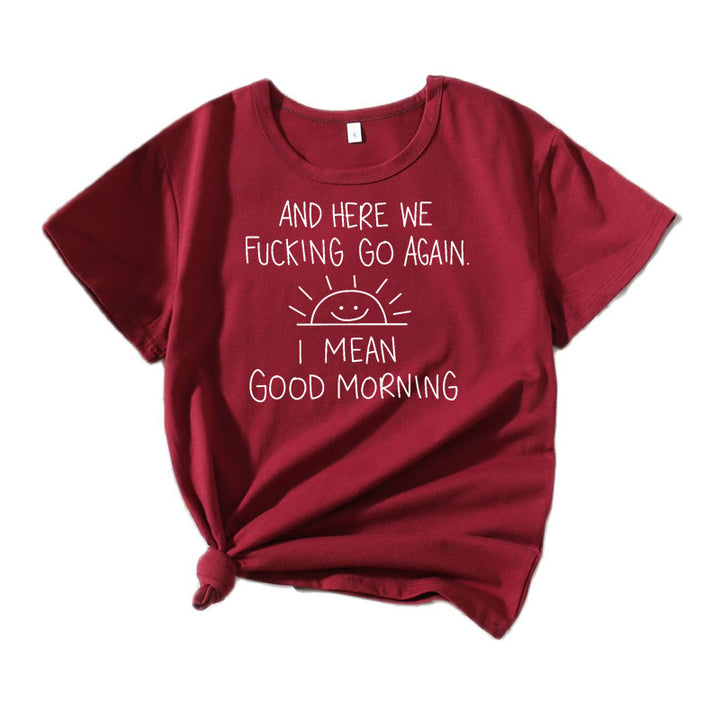 Graphic quote t-shirt women relaxed fit Lune London
