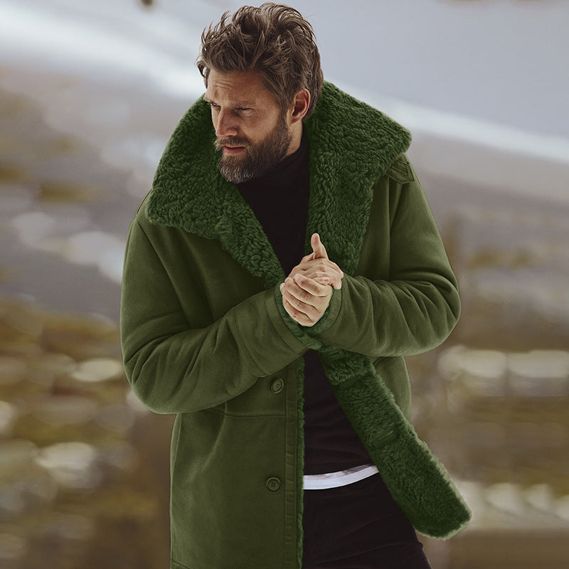 Oversized coat for men with fur collar Lune London