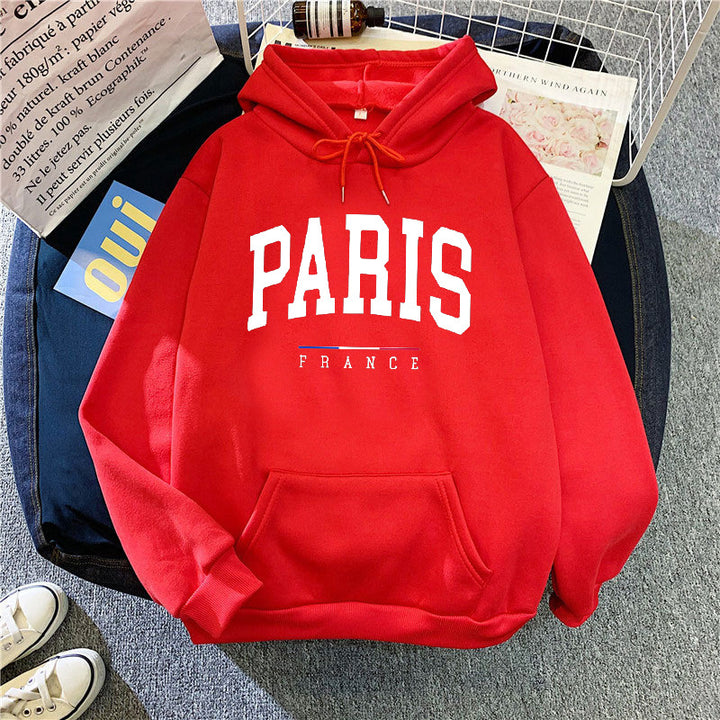 Women's hoodie with large Paris print Chic & Stil