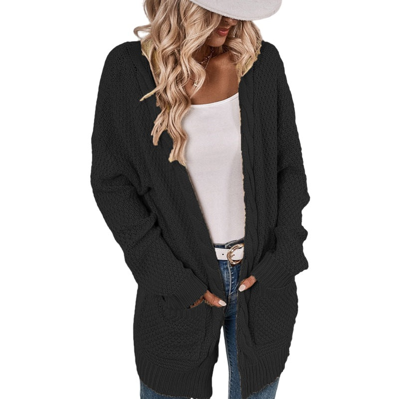 Women's knitted jacket with casual fit and practical pockets Lune London