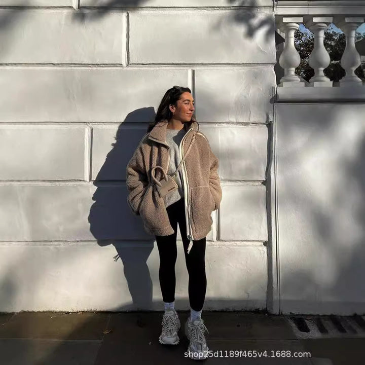 Ladies chic and stylish cuddly jacket