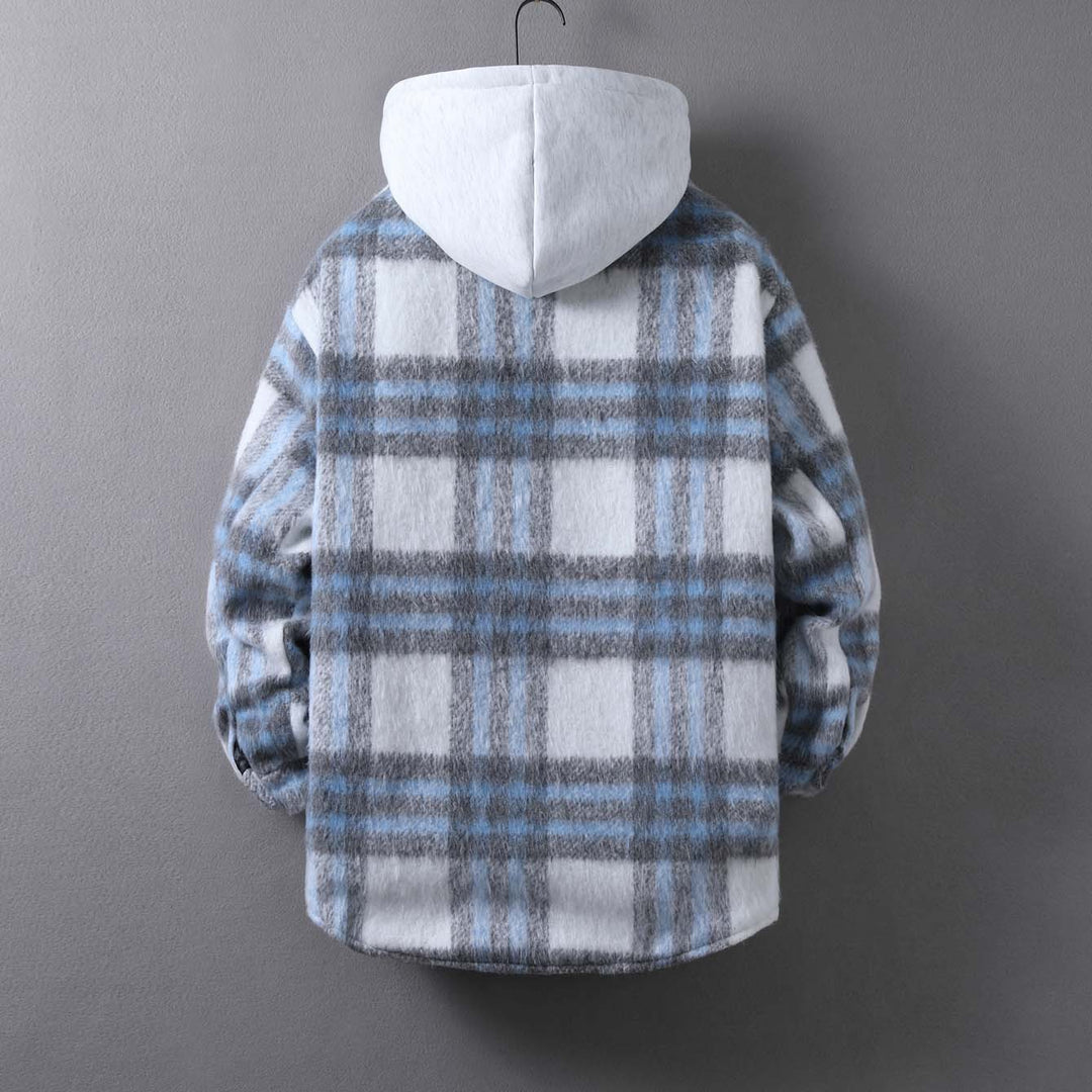 Casual checkered coat for women with soft lining and practical pockets Lune London