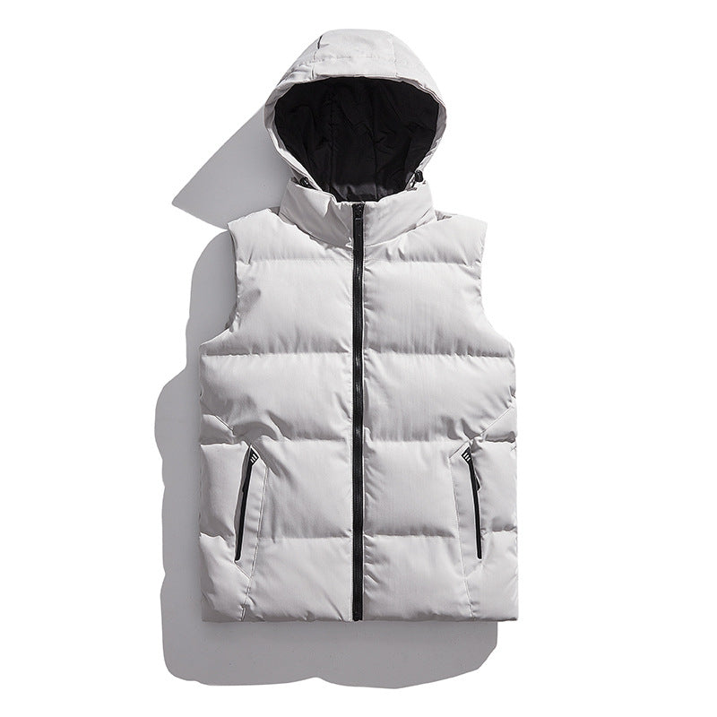 Ladies quilted thermal insulating vest with removable hood Amarae