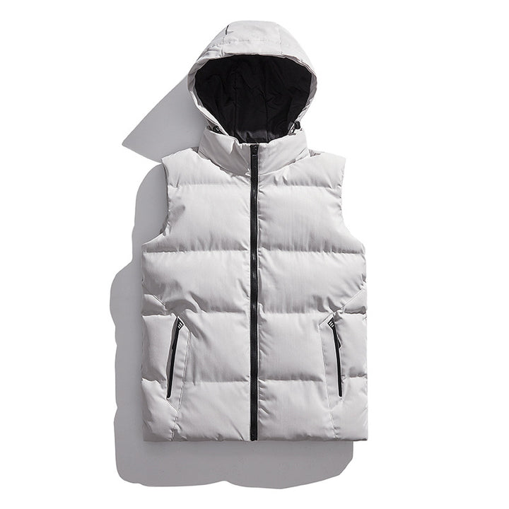 Ladies quilted thermal insulating vest with removable hood Amarae