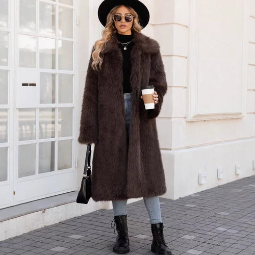 Ladies Long Trendy Chic Coat and Style
