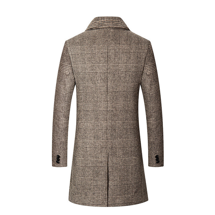Elegant Glencheck coat for men with warm inner lining Amarae