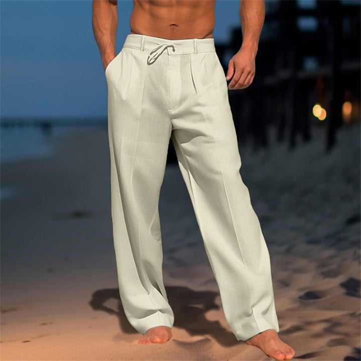 Elegant casual pants for men with a relaxed fit and adjustable waist Lune London