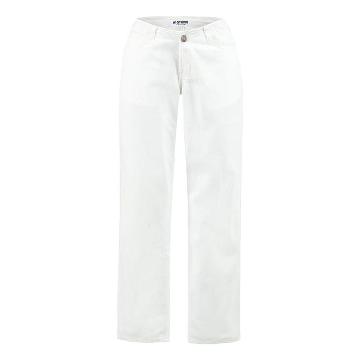 Women Highwaist Cropped Jeans with straight cut and wide leg Amarae