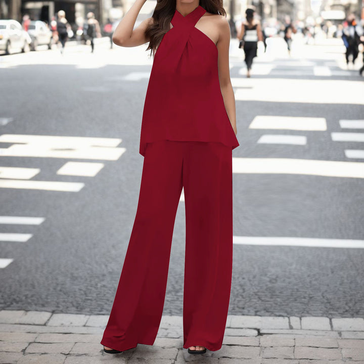 Ladies elegant and airy pants ensemble Lune London