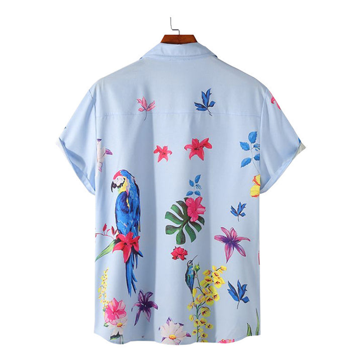 Blouse for women with floral print and short sleeves Lune London