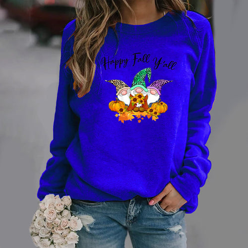 Sweat-shirt pour femmes avec motif automnal et coupe confortable Chic & Stil