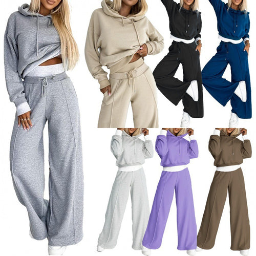 Ladies' sporty lounge set with loose fit and hood Amarae